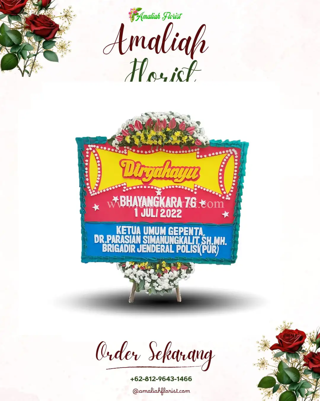 Papan Bunga HUT Ulang Tahun Glodogan